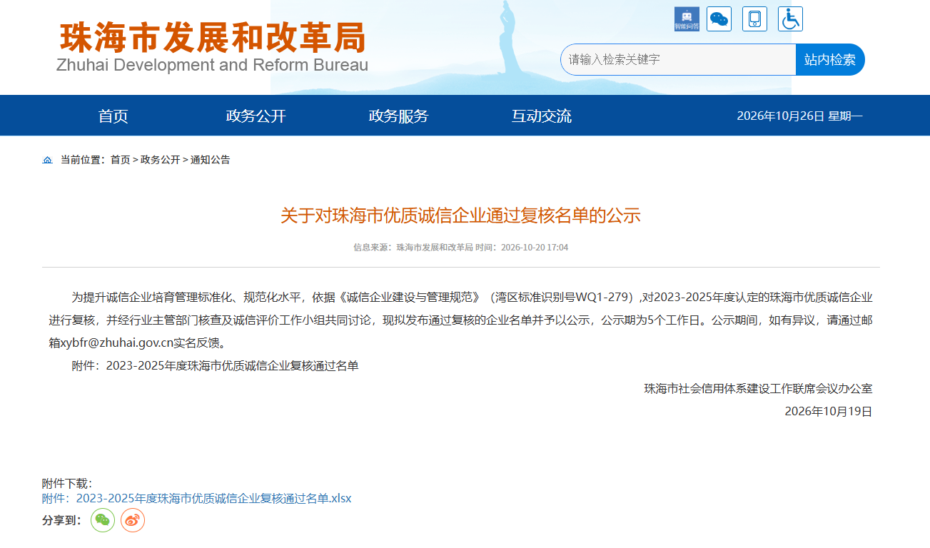 喜报！suncitygroup太阳集团公司顺利通过普洱市优质诚信企业复核